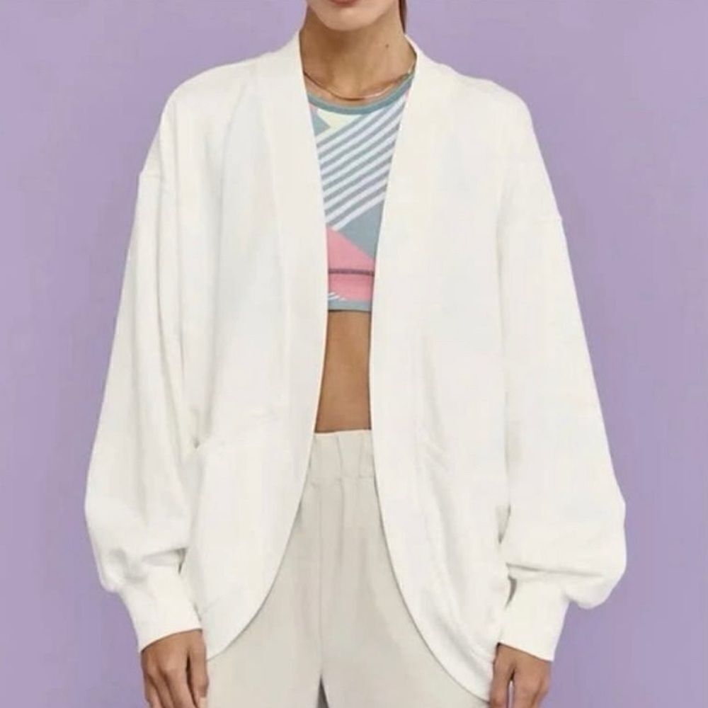 NWT Sweaty Betty Cora Longline French Terry Cardigan size 8
